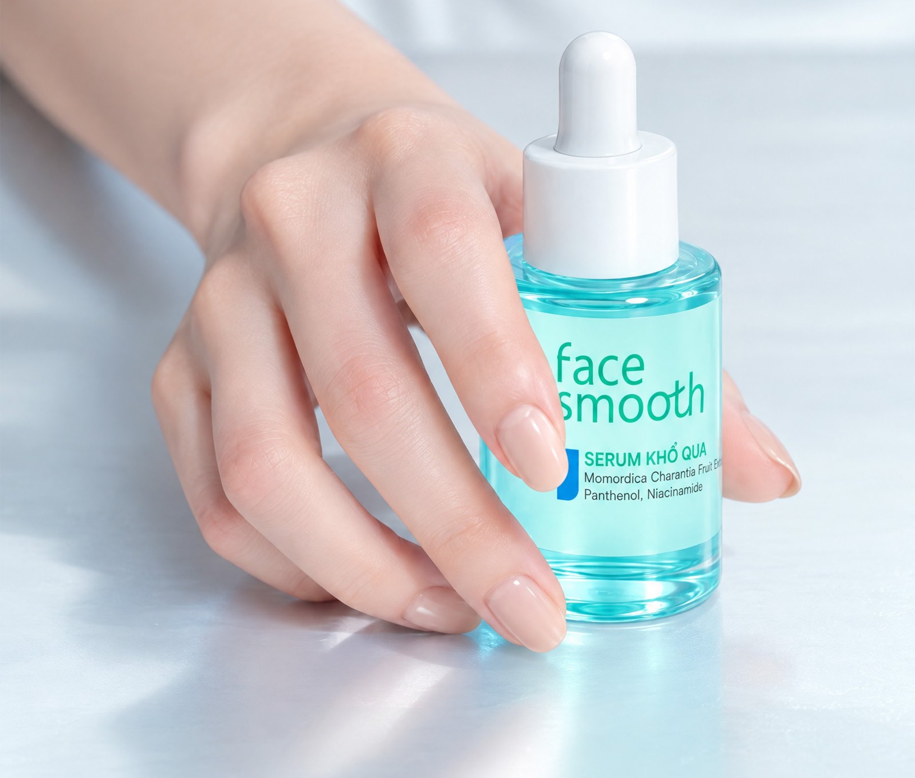 Serum Khổ Qua trên tay